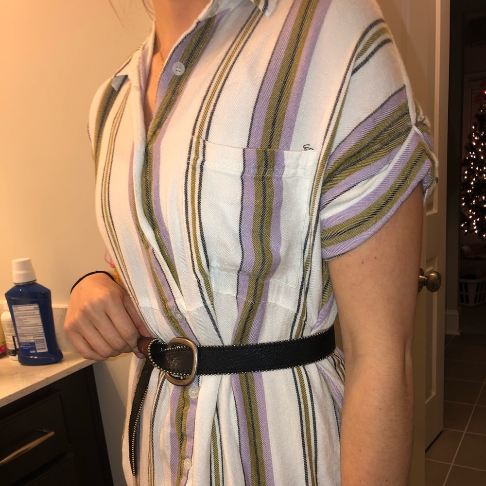 Urban Outfitters Striped Collared Midi Dress - Picture 3 of 6